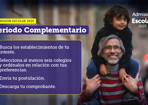 Período Complementario Admisión Escolar 2025